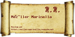 Müller Marinella névjegykártya